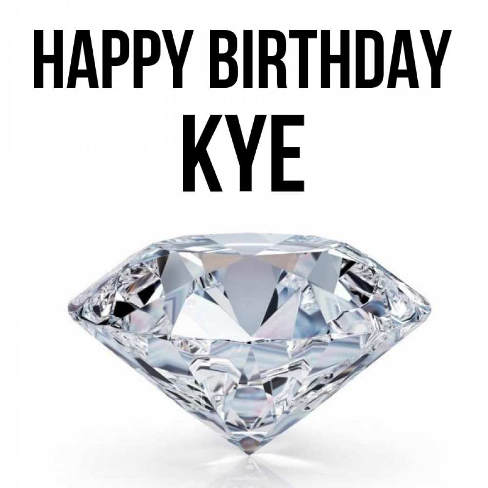 Greetings card с именем, Kye Happy Birthday к пожеланием быть богатым Greetings with text for free download 
