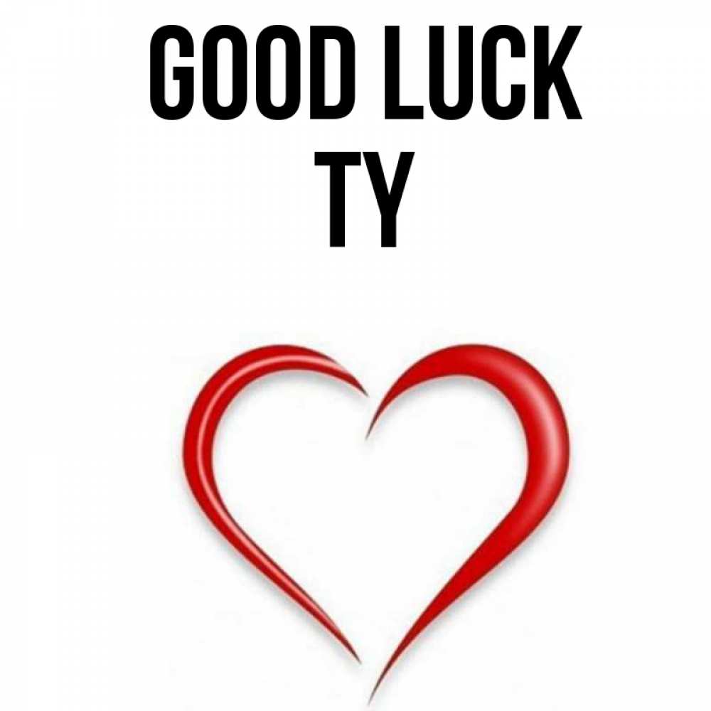 Greetings card с именем, Ty Good luck для удачливых людей Greetings with text for free download 