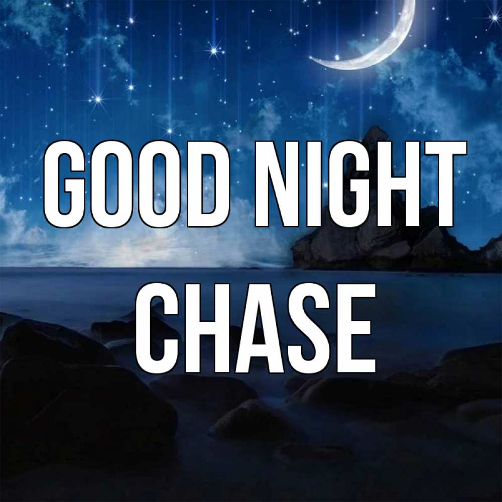 Greetings card с именем, Chase Good night море Greetings with text for free download 