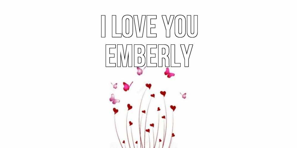 Greetings card с именем, Emberly I love you бабо Greetings with text for free download 