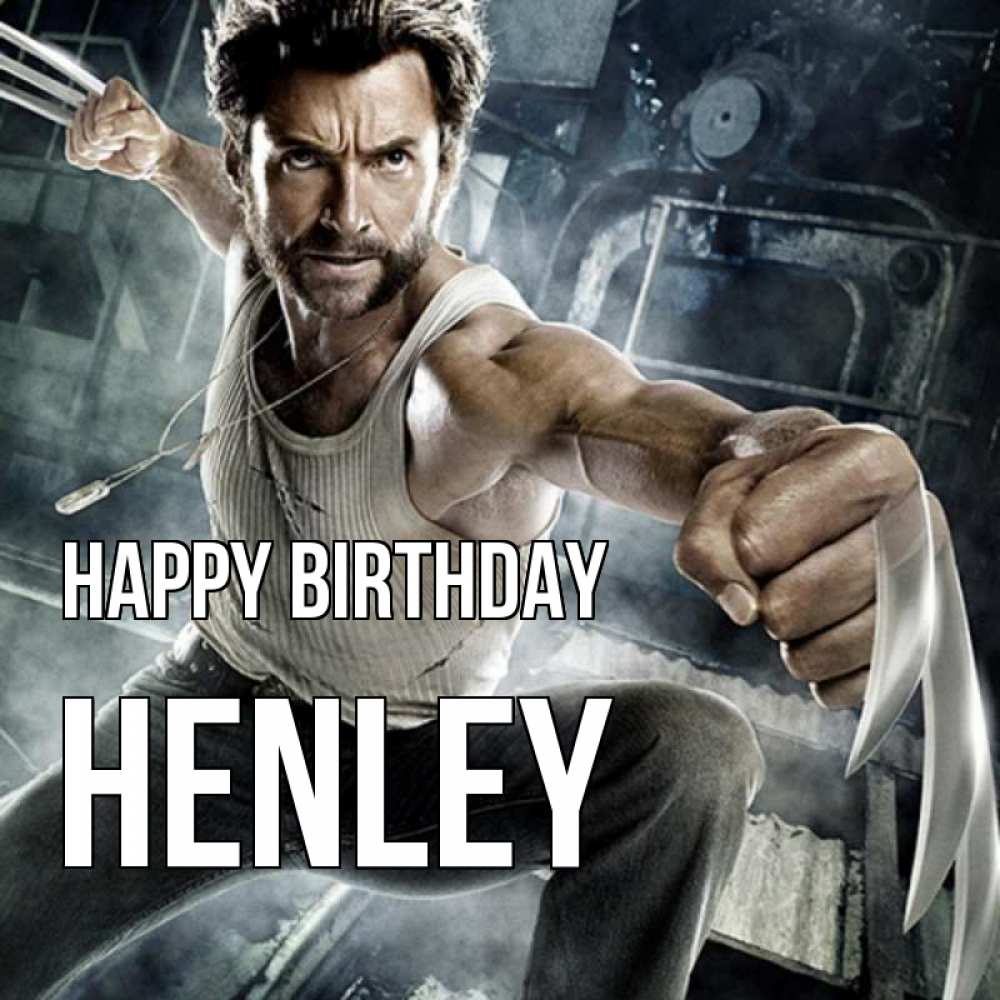 Greetings card с именем, Henley Happy Birthday супергерой в ярости Greetings with text for free download 