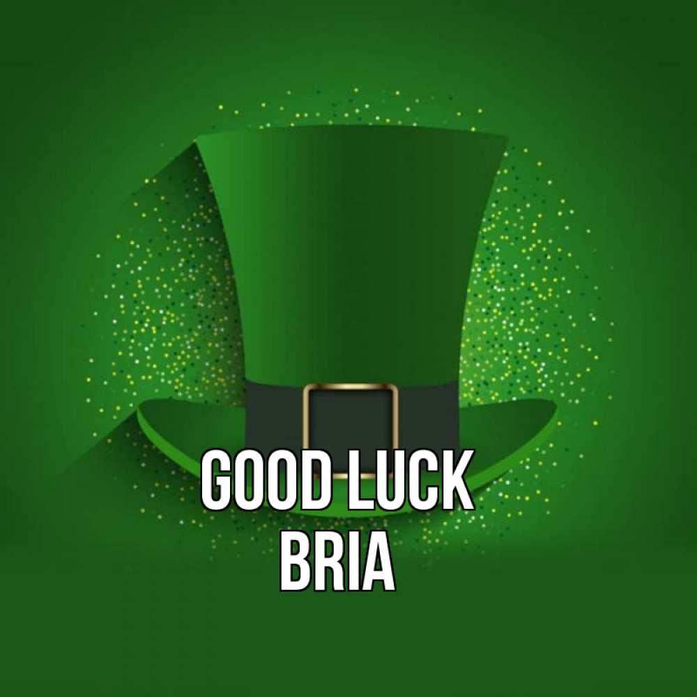 Greetings card с именем, Bria Good luck фокусник Greetings with text for free download 