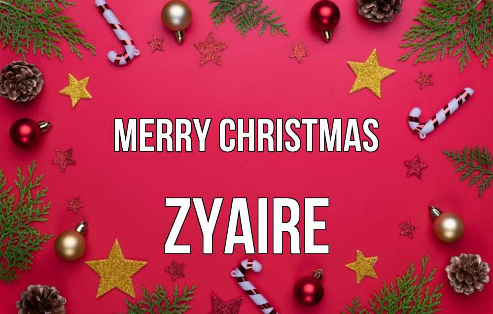 Greetings card с именем, Zyaire Merry Christmas с рождеством Greetings with text for free download 