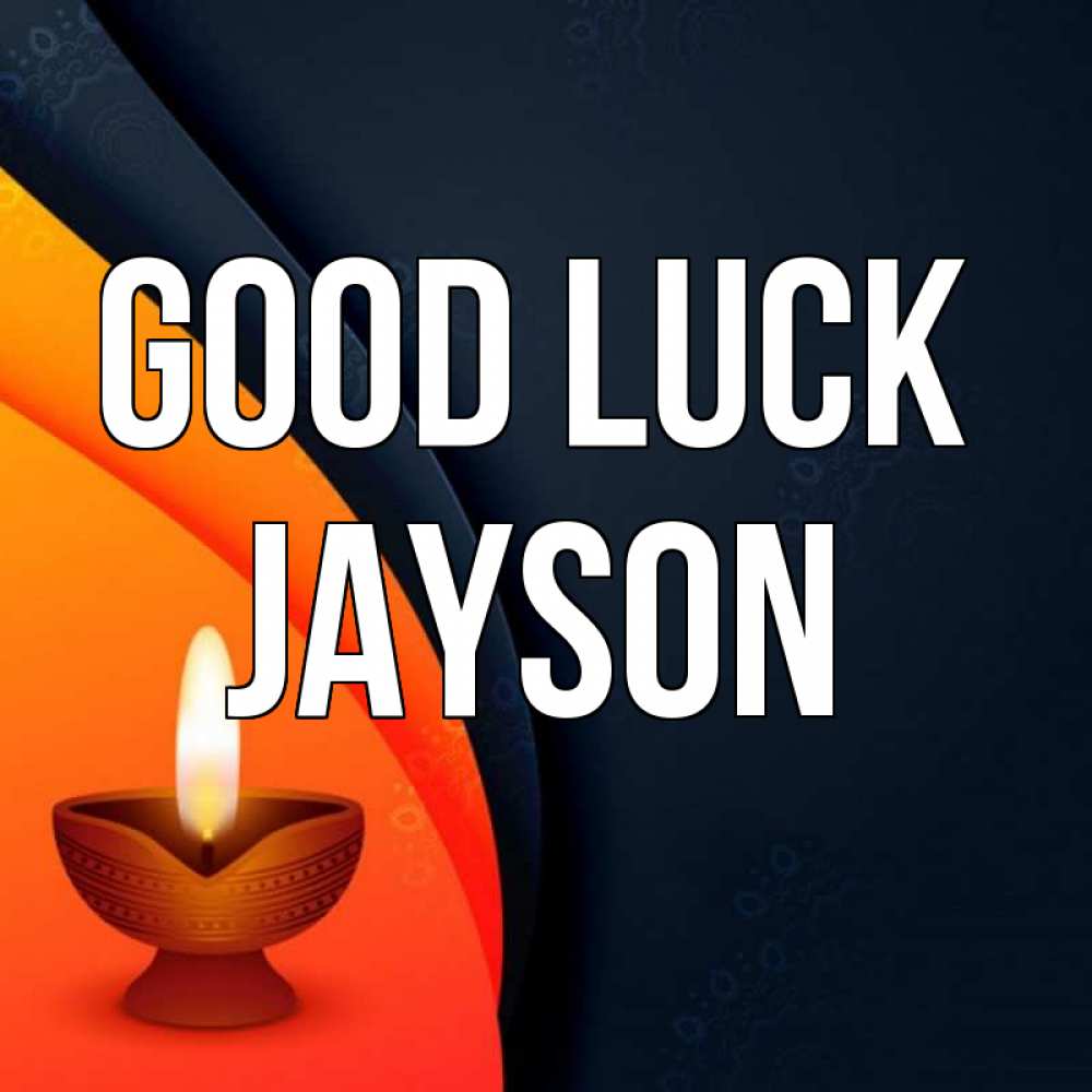 Greetings card с именем, Jayson Good luck абстрактный фон Greetings with text for free download 