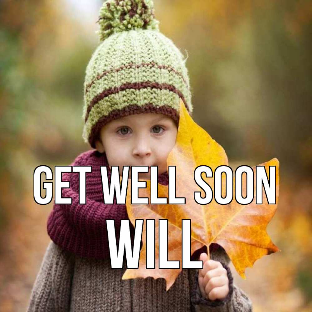 Greetings card с именем, Will Get well soon дышим свежим воздухом Greetings with text for free download 