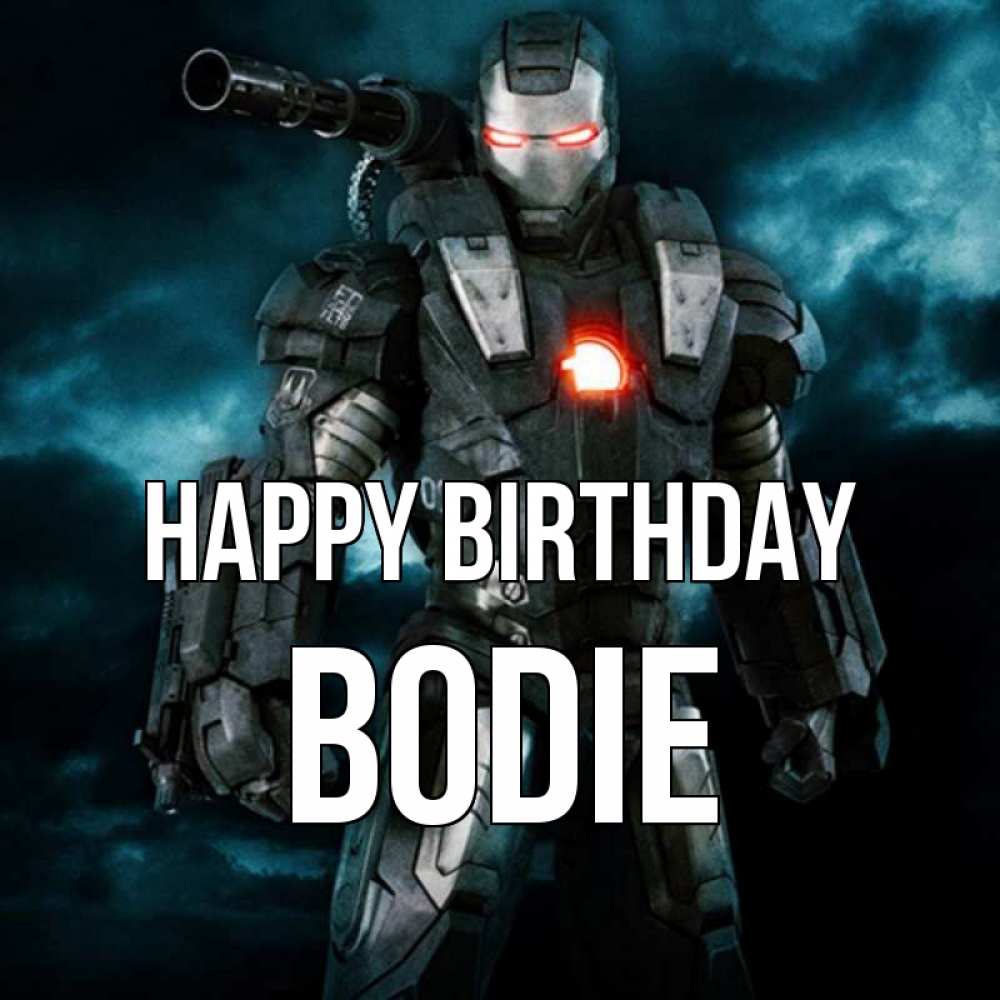 Greetings card с именем, Bodie Happy Birthday марвел супергерой в новом костюме Greetings with text for free download 