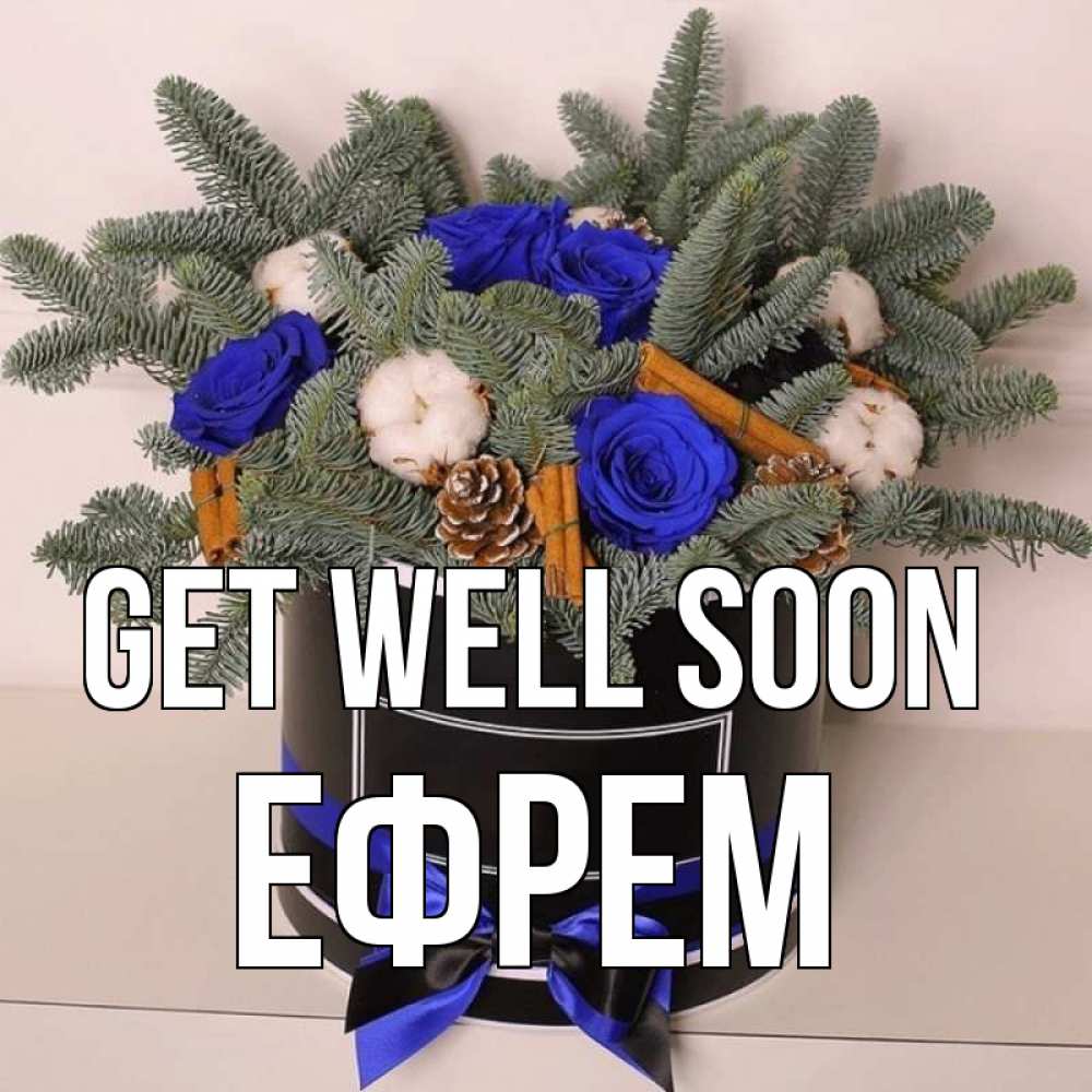 Greetings card с именем, Ефрем Get well soon короче кто то загрузил эти шишки Greetings with text for free download 