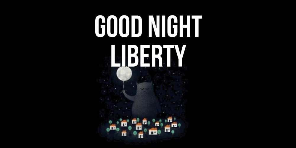 Greetings card с именем, Liberty Good night кот,луна, ночь, звезды Greetings with text for free download 