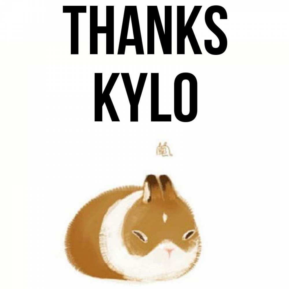 Greetings card с именем, Kylo Thanks коричнево белый домашний питомец Greetings with text for free download 