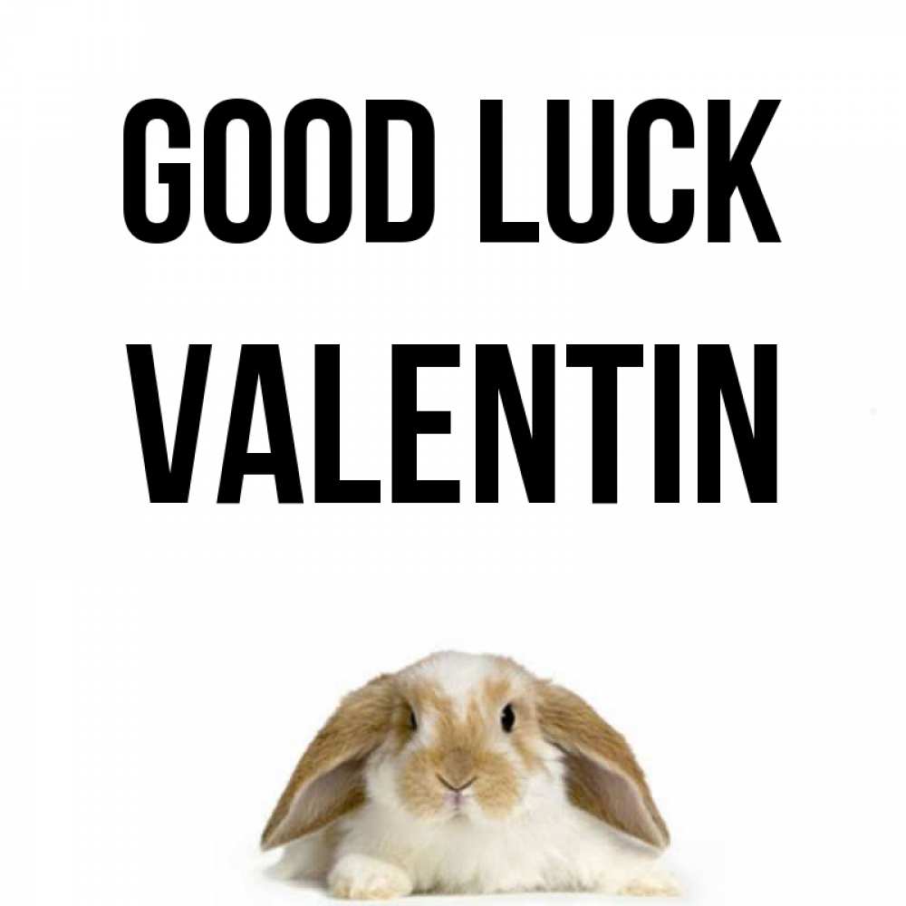 Greetings card с именем, Valentin Good luck открытки с произвольным текстом который можно вставить в открытку и создать ее самостоятельно бесплатно онлайн Greetings with text for free download 