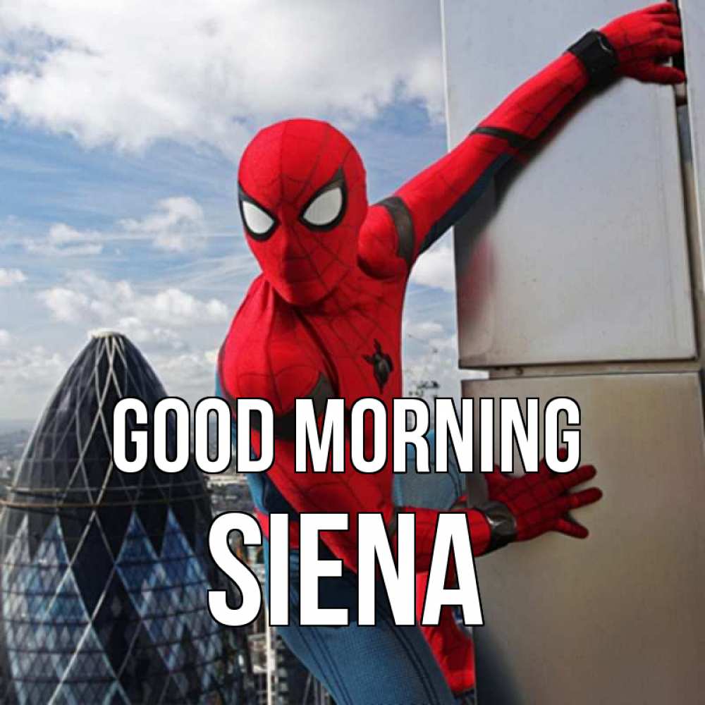 Greetings card с именем, Siena Good morning марвел герои Greetings with text for free download 