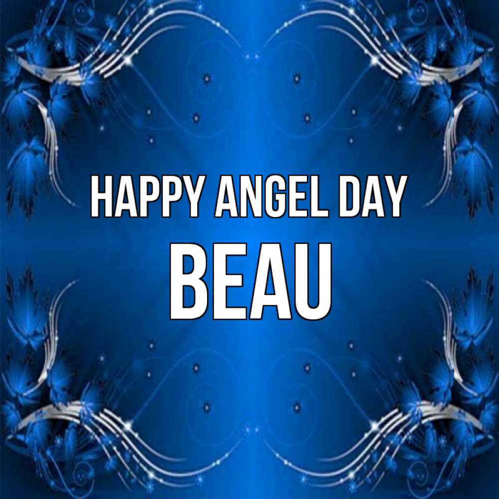 Greetings card с именем, Beau happy angel day красивая рамочка с узорами Greetings with text for free download 