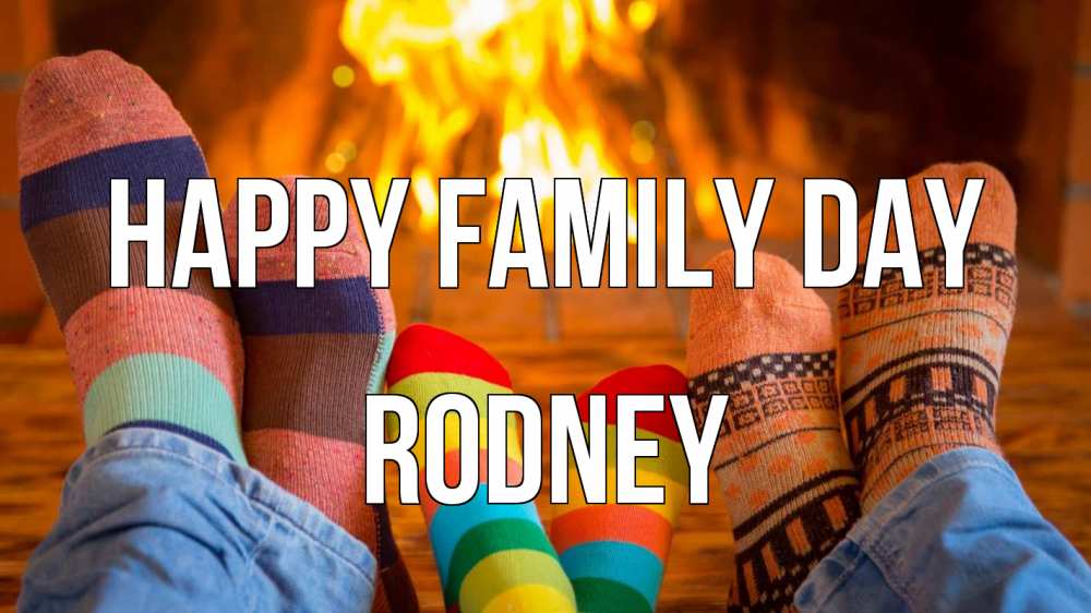 Greetings card с именем, Rodney happy family day с днем семьи Greetings with text for free download 