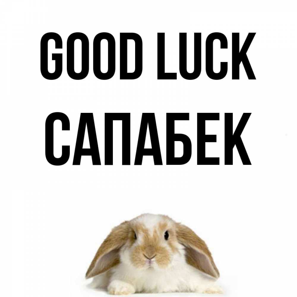 Greetings card с именем, САПАБЕК Good luck открытки с произвольным текстом который можно вставить в открытку и создать ее самостоятельно бесплатно онлайн Greetings with text for free download 