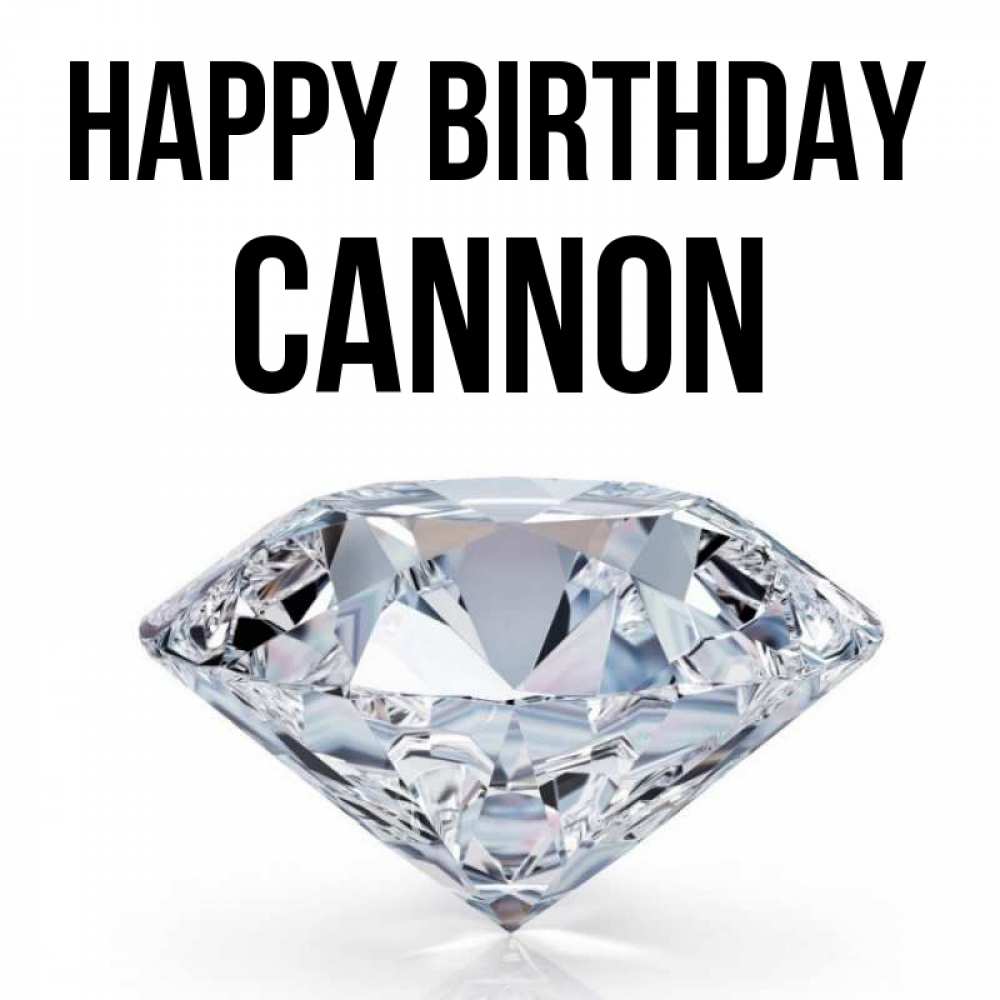 Greetings card с именем, Cannon Happy Birthday к пожеланием быть богатым Greetings with text for free download 