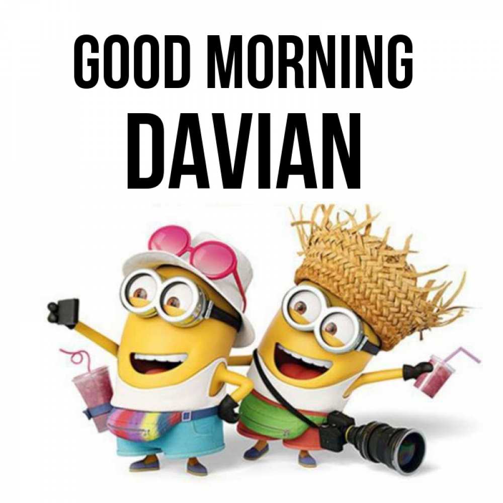 Greetings card с именем, Davian Good morning карнавал Greetings with text for free download 