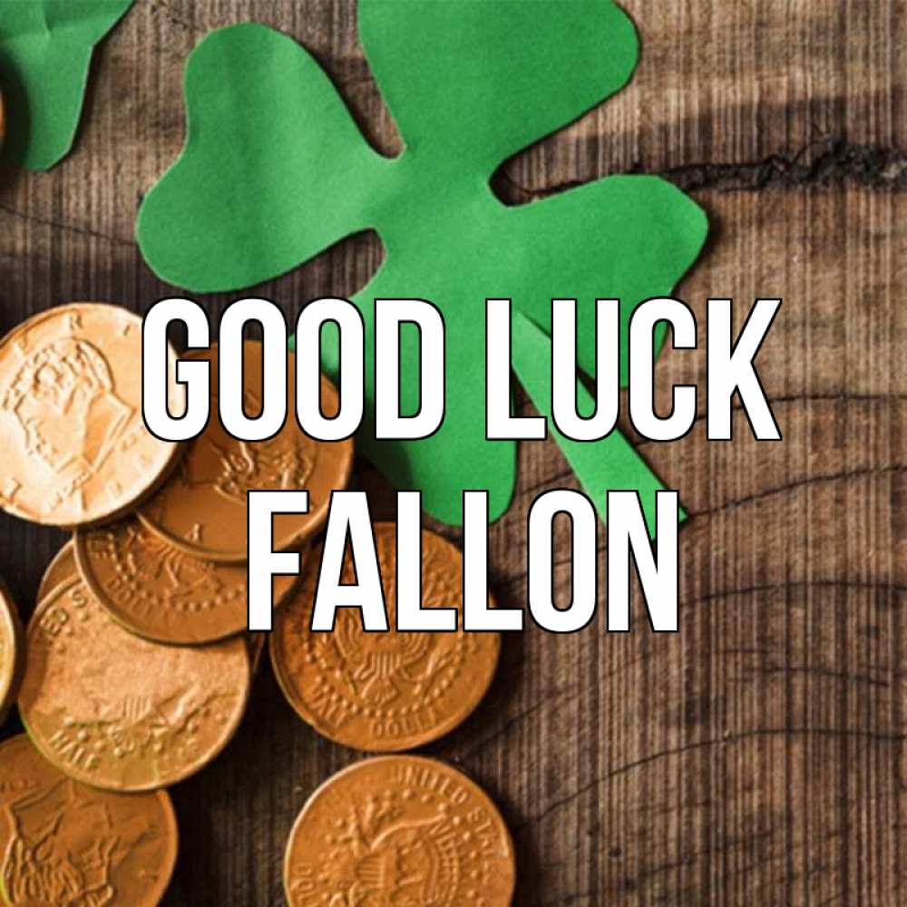 Greetings card с именем, Fallon Good luck деревянный фон Greetings with text for free download 