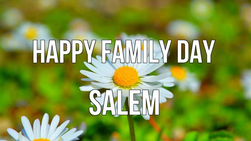 Greetings card с именем, Salem happy family day с днем семьи Greetings with text for free download 