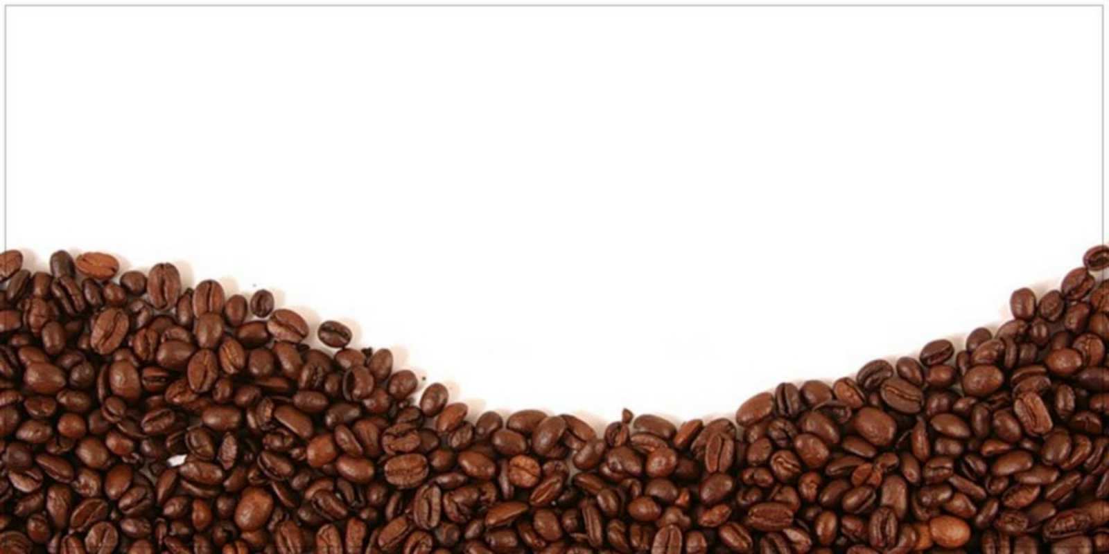 Открытка Доброе утро с кофейными зернами текст на белом фоне и снизу кофейные зерна Good morning 