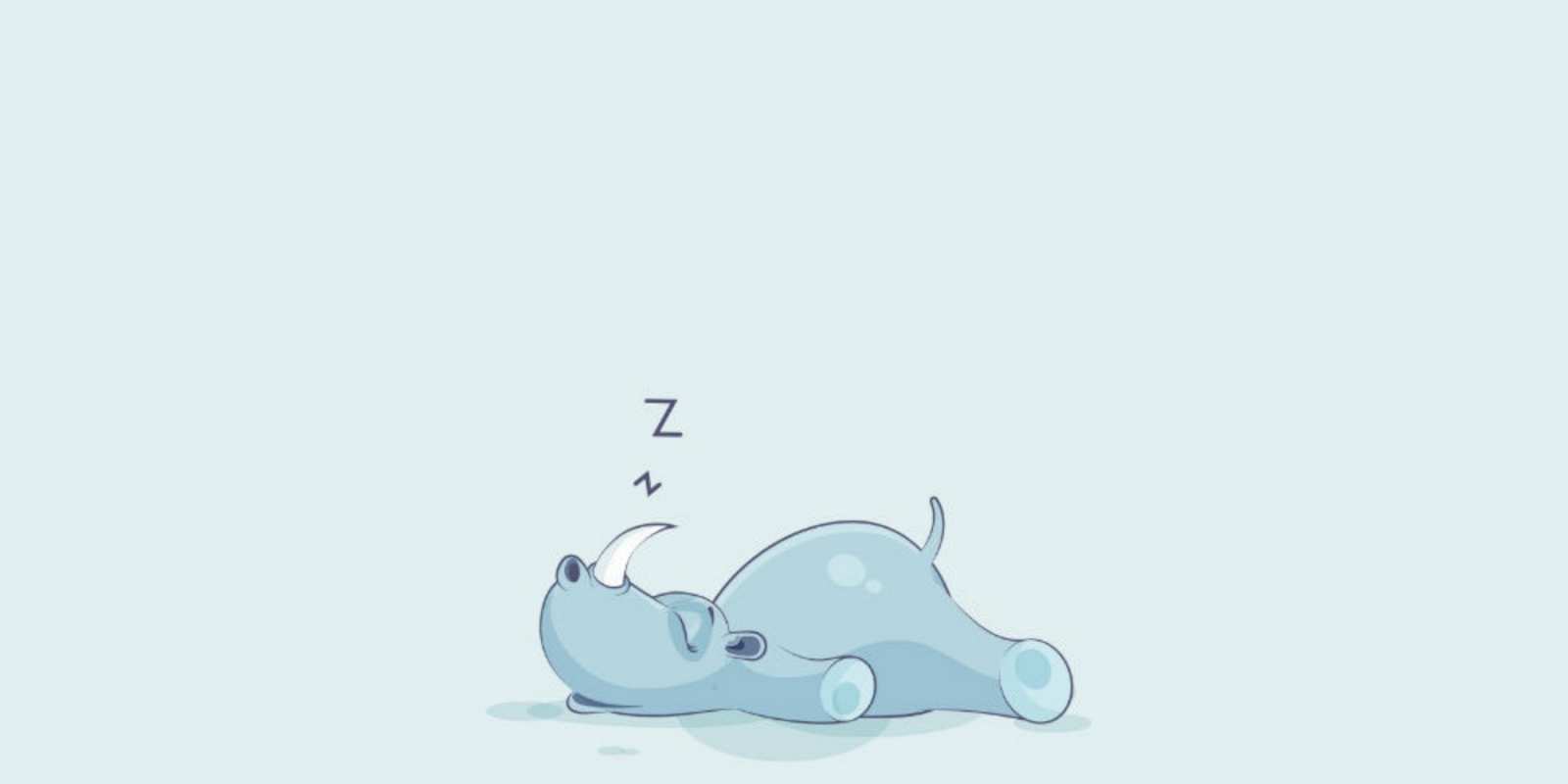 Открытка носорог спт сладких снов с носорогом Good night 