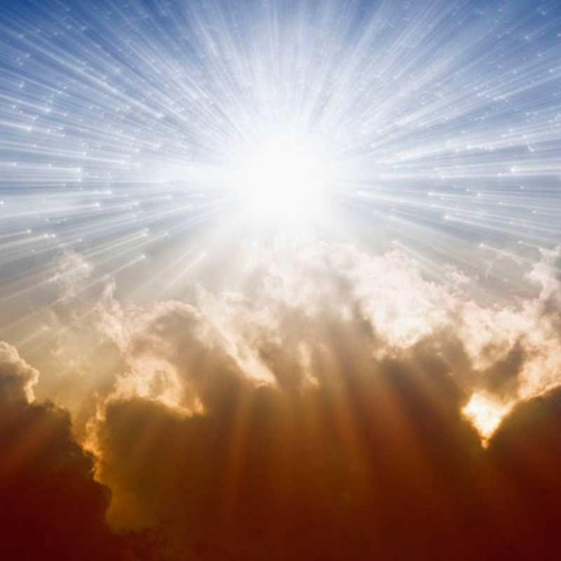 Открытка Красивая открытка бесплатно про ангела ангельский свет на небе You are my angel 