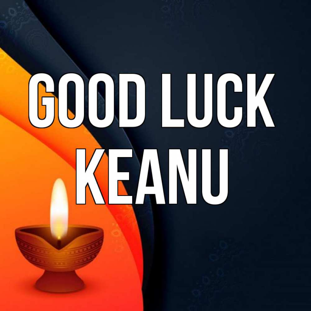Greetings card с именем, Keanu Good luck абстрактный фон Greetings with text for free download 