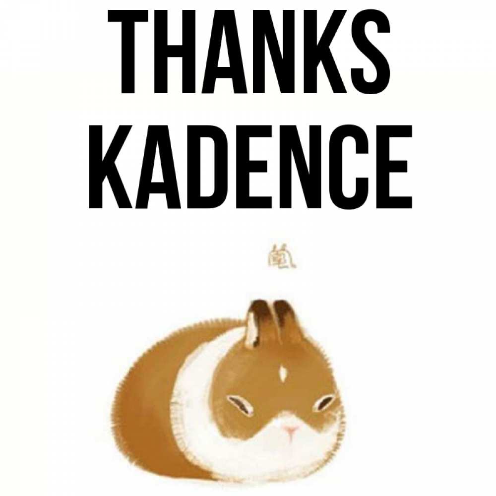 Greetings card с именем, Kadence Thanks коричнево белый домашний питомец Greetings with text for free download 
