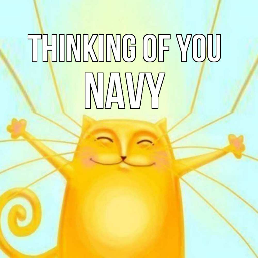 Greetings card с именем, Navy Thinking of you обнимашки Greetings with text for free download 