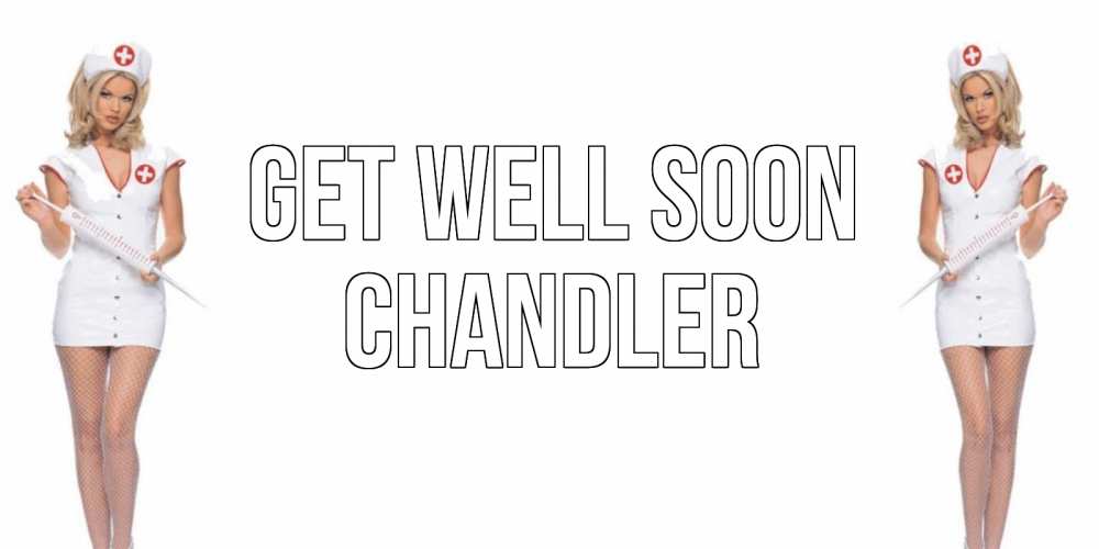 Greetings card с именем, Chandler Get well soon открытки с медсестрой Greetings with text for free download 