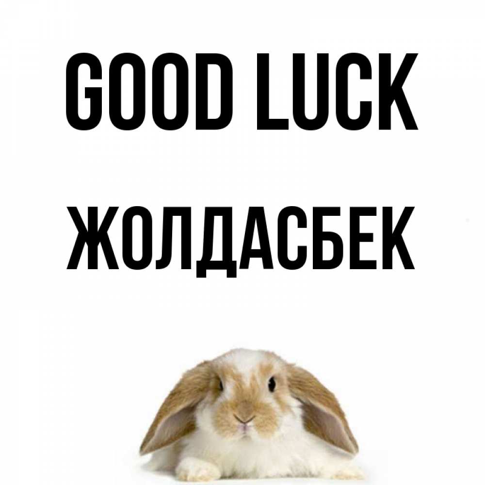 Greetings card с именем, Жолдасбек Good luck открытки с произвольным текстом который можно вставить в открытку и создать ее самостоятельно бесплатно онлайн Greetings with text for free download 