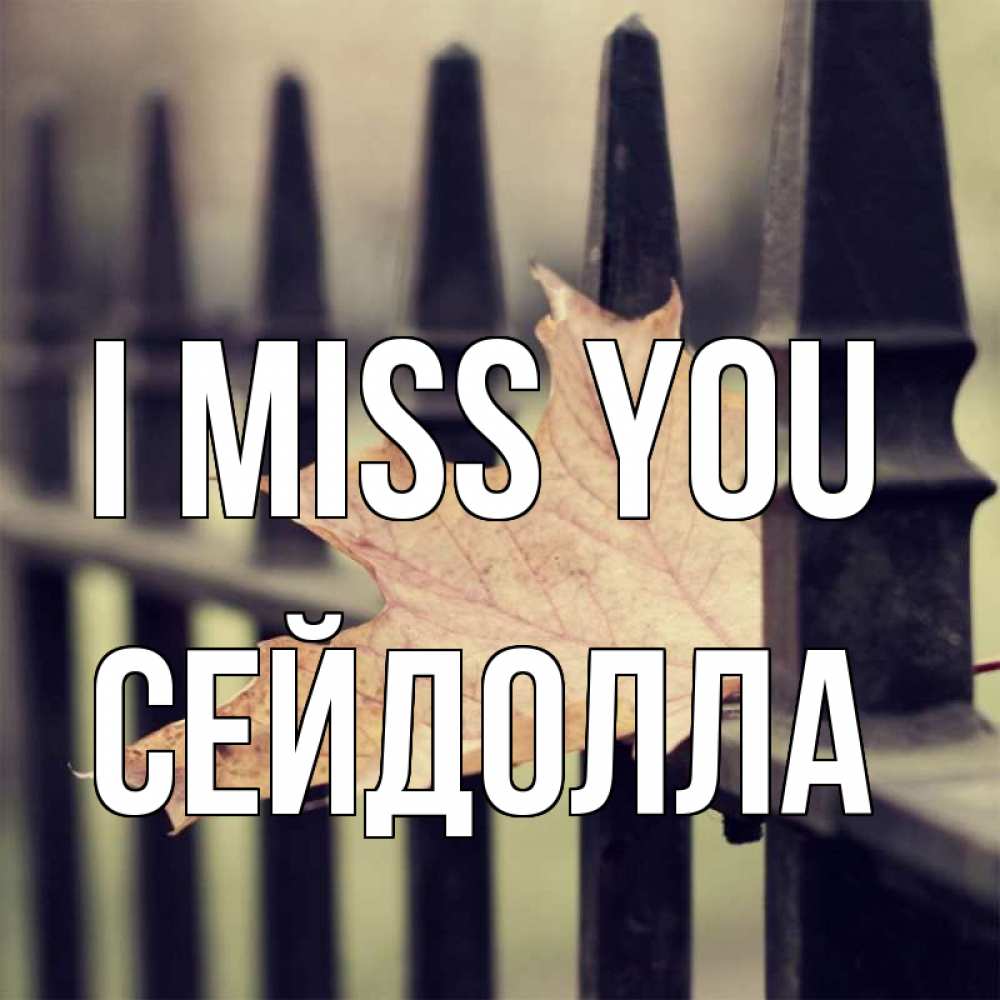 Greetings card с именем, СЕЙДОЛЛА I miss you очень скучно Greetings with text for free download 