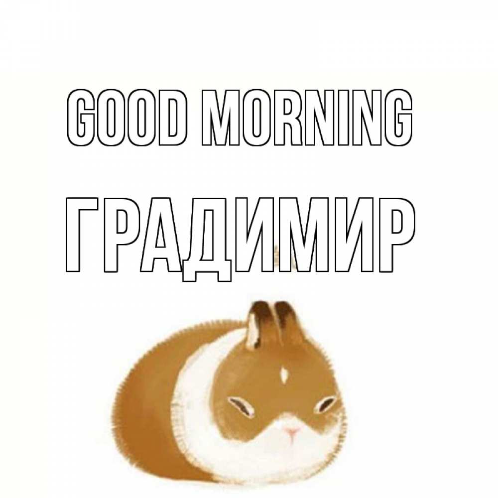Greetings card с именем, Градимир Good morning хорошего утречка Greetings with text for free download 