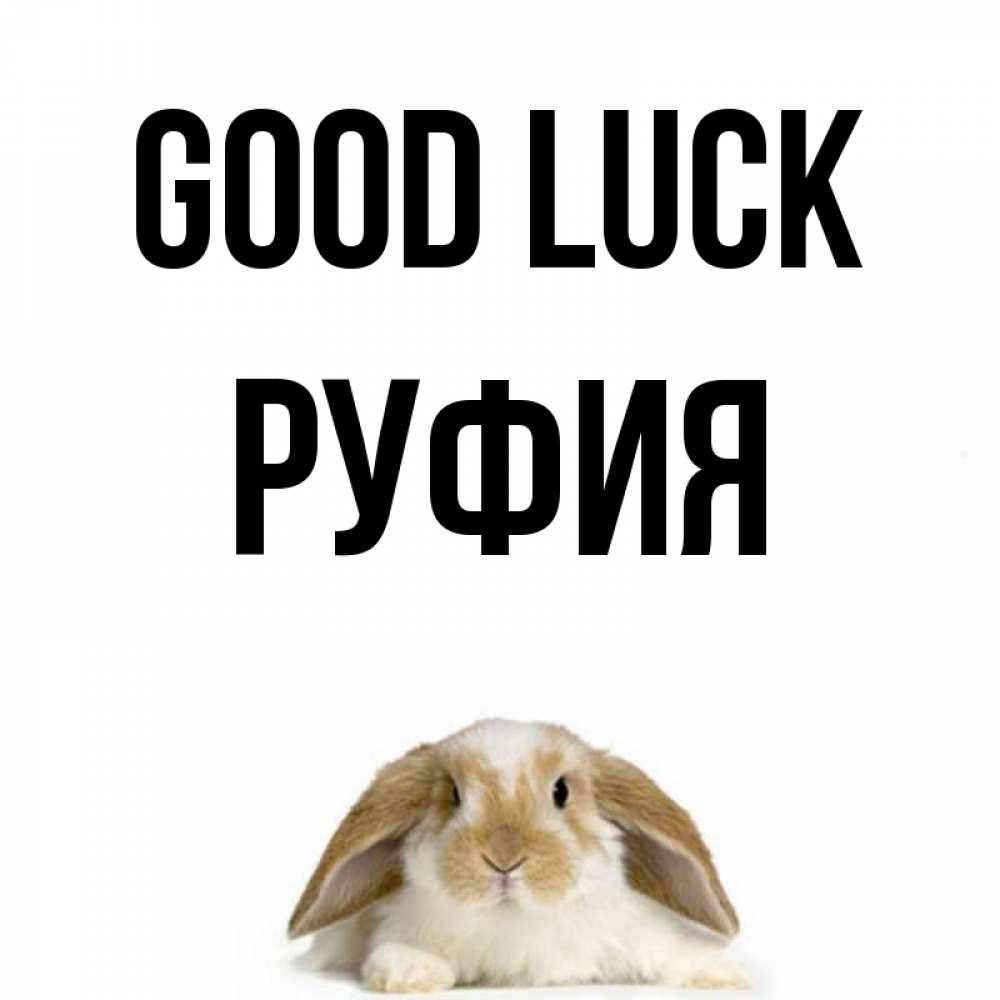 Greetings card с именем, РУФИЯ Good luck открытки с произвольным текстом который можно вставить в открытку и создать ее самостоятельно бесплатно онлайн Greetings with text for free download 