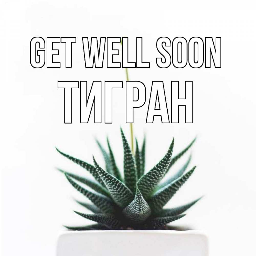 Greetings card с именем, Тигран Get well soon короче это непонятная колючка Greetings with text for free download 