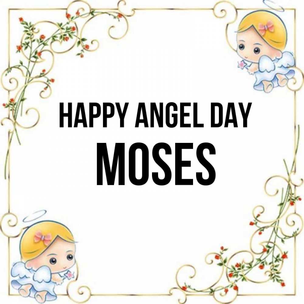 Greetings card с именем, Moses happy angel day девочки ангелы Greetings with text for free download 