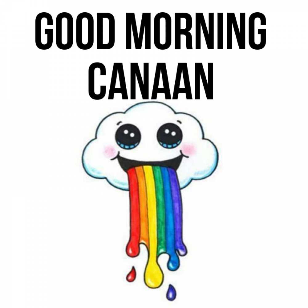 Greetings card с именем, Canaan Good morning утречко Greetings with text for free download 