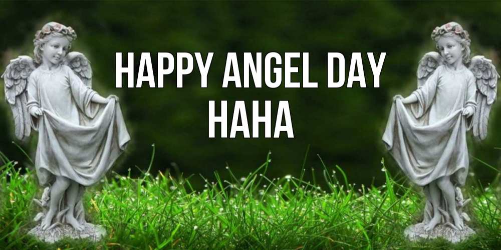 Greetings card с именем, Нана happy angel day небо, ангел, девушка Greetings with text for free download 