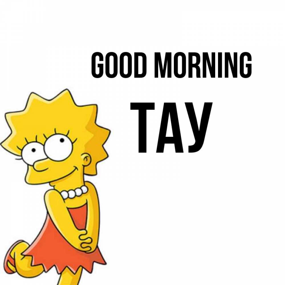 Greetings card с именем, ТАУ Good morning в платье и ожерелье Greetings with text for free download 