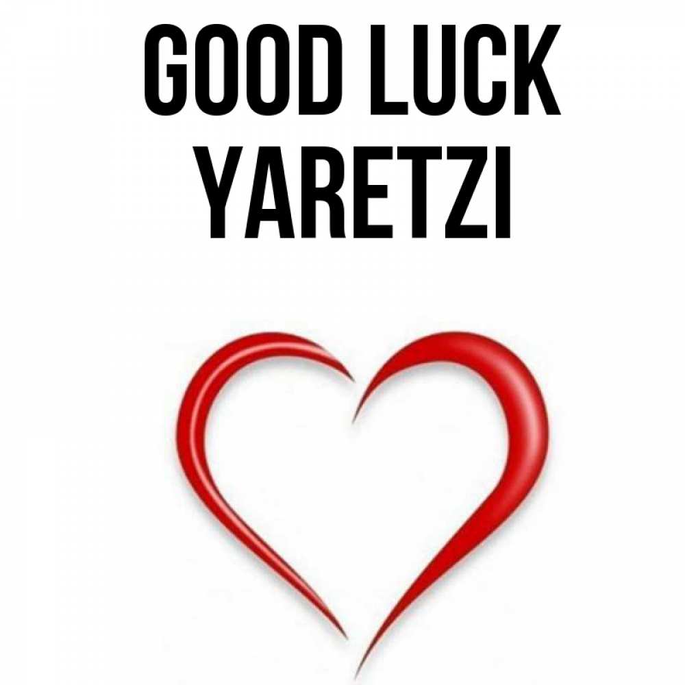 Greetings card с именем, Yaretzi Good luck для удачливых людей Greetings with text for free download 