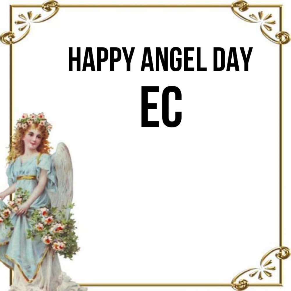 Greetings card с именем, Ес happy angel day с именинами от девушки ангела Greetings with text for free download 