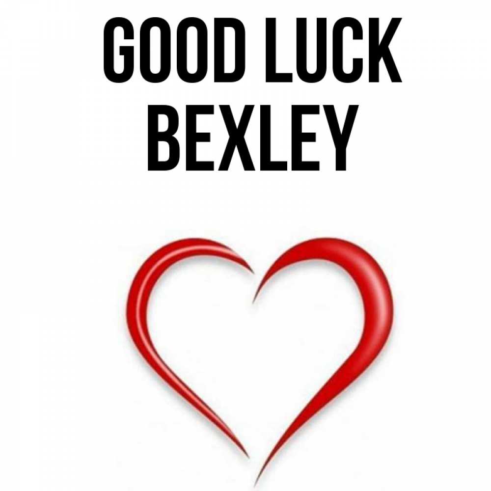 Greetings card с именем, Bexley Good luck для удачливых людей Greetings with text for free download 