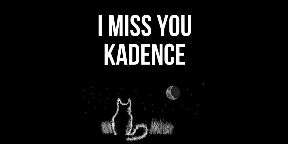 Greetings card с именем, Kadence I miss you кот Greetings with text for free download 