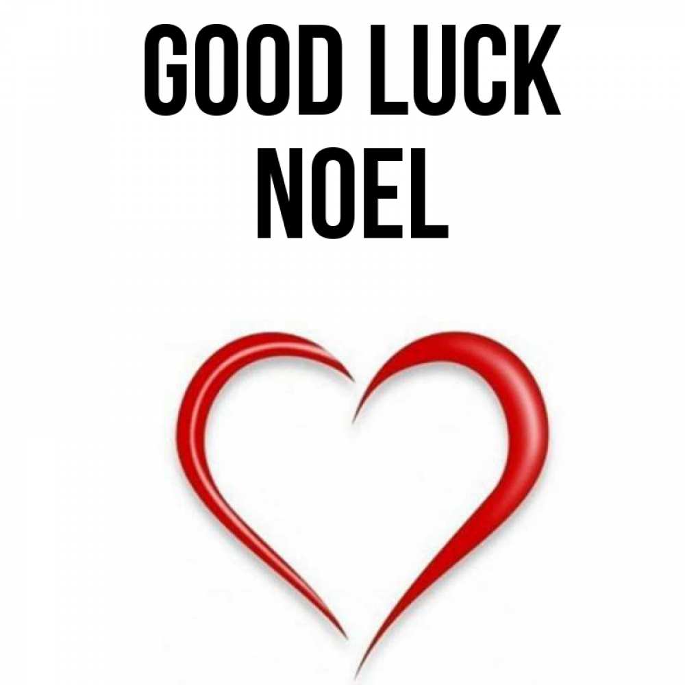 Greetings card с именем, Noel Good luck для удачливых людей Greetings with text for free download 