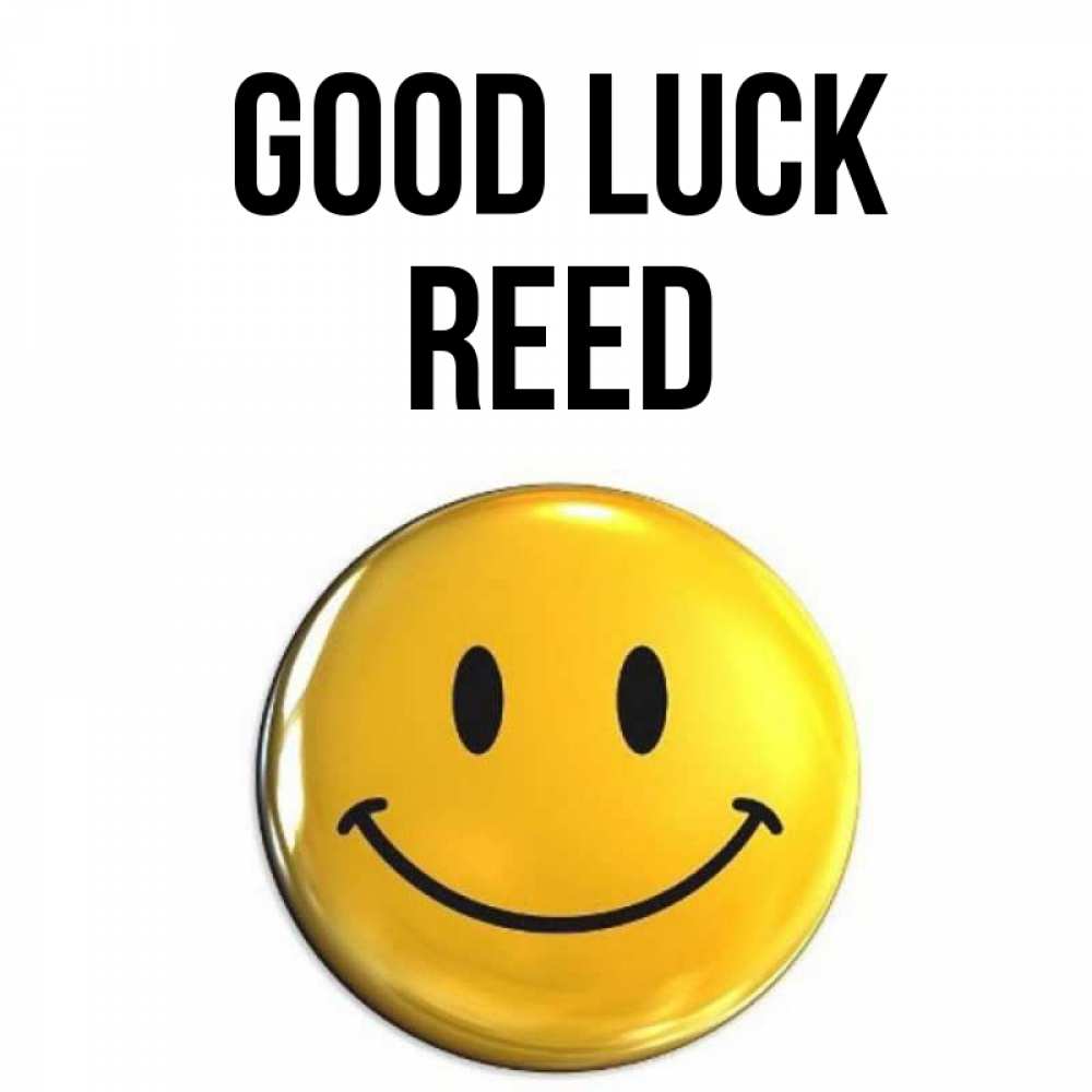 Greetings card с именем, Reed Good luck для поднятия настроения открытки на каждый день Greetings with text for free download 