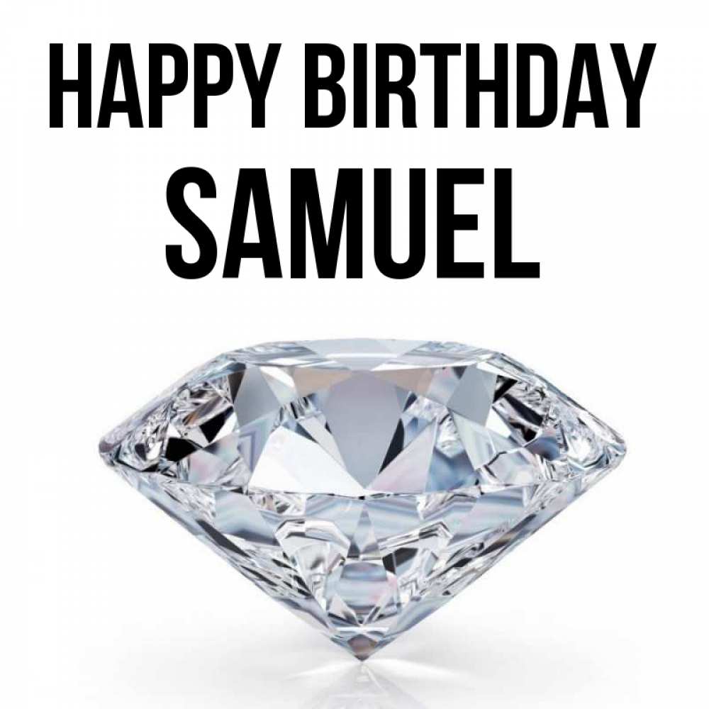 Greetings card с именем, Samuel Happy Birthday к пожеланием быть богатым Greetings with text for free download 
