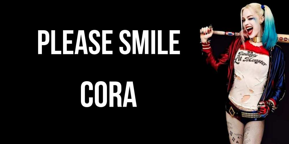Greetings card с именем, Cora Please smile пожелания быть позитивным Greetings with text for free download 