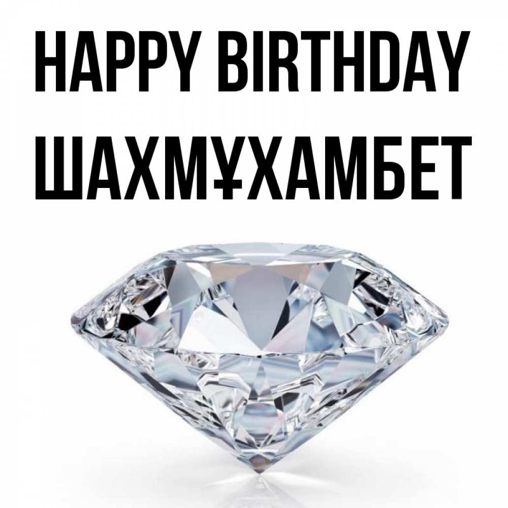Greetings card с именем, ШАХМҰХАМБЕТ Happy Birthday к пожеланием быть богатым Greetings with text for free download 