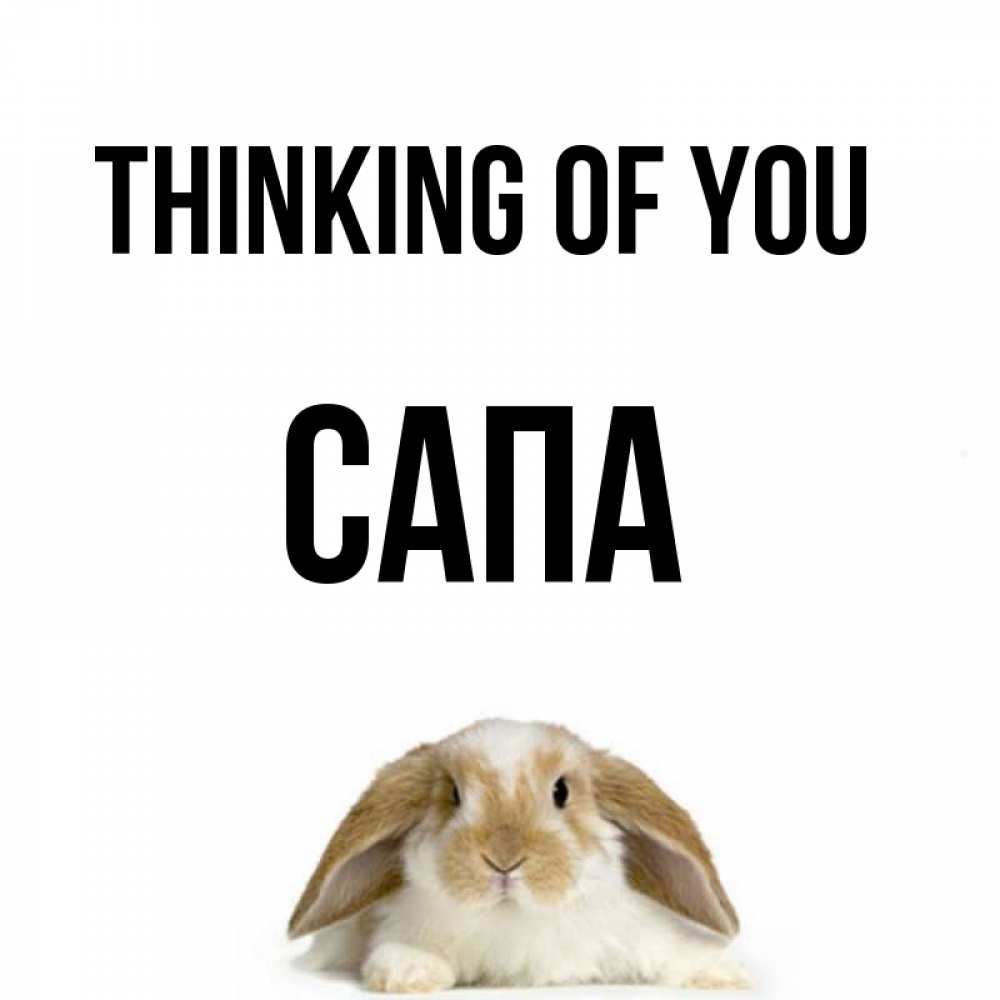 Greetings card с именем, САПА Thinking of you подписать своими руками онлайн Greetings with text for free download 