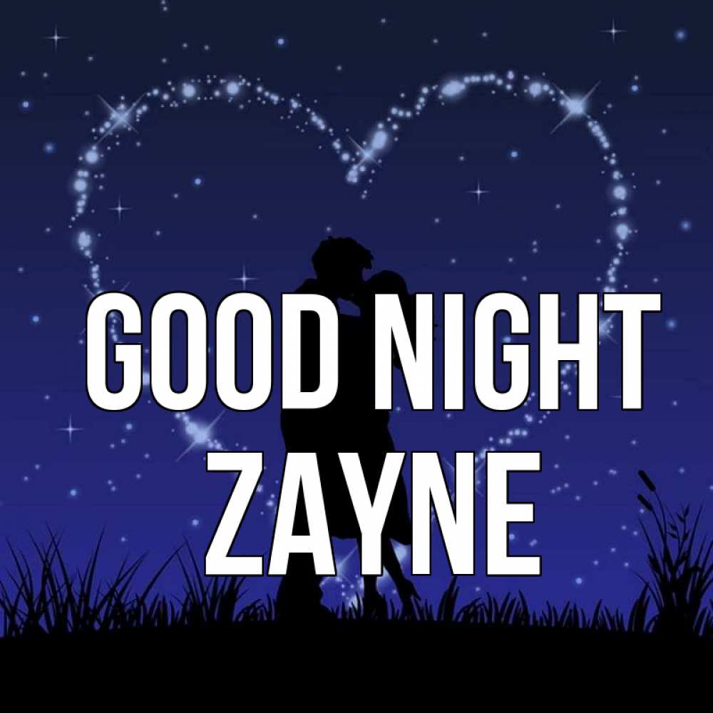 Greetings card с именем, Zayne Good night сладких снов Greetings with text for free download 