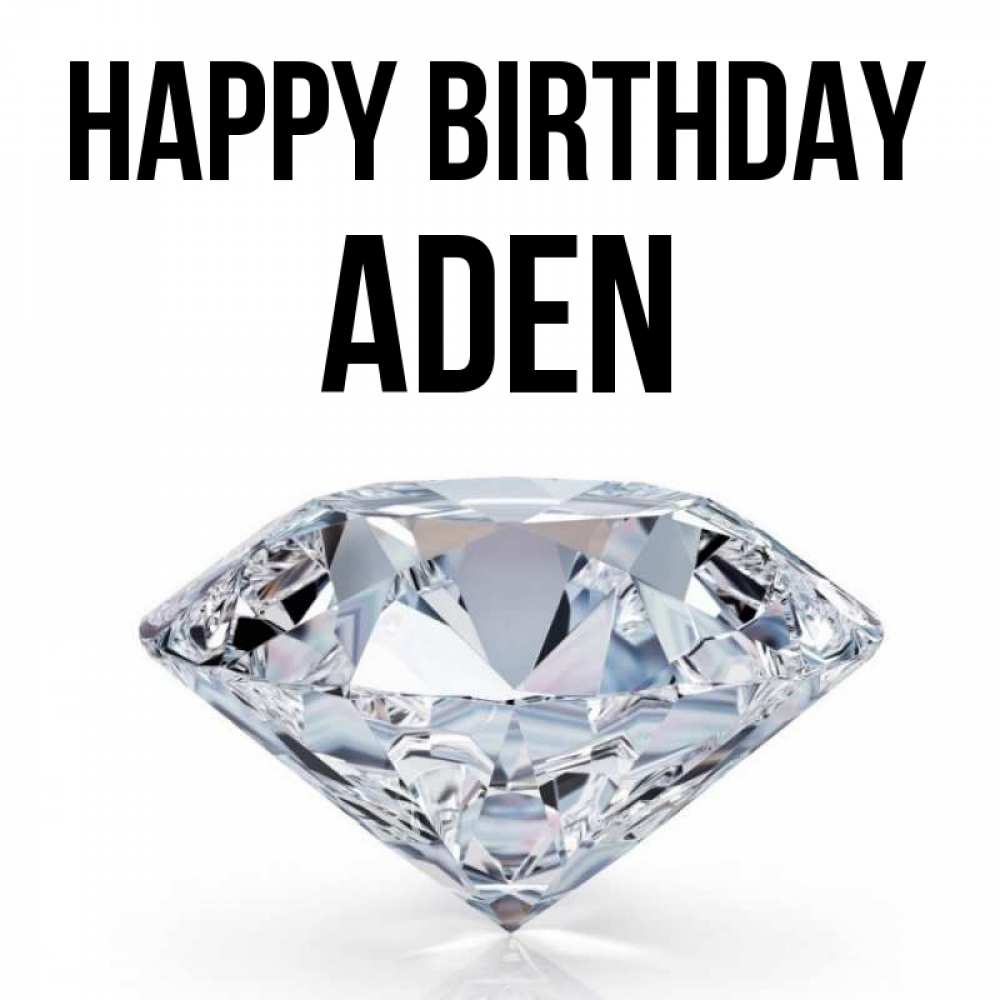 Greetings card с именем, Aden Happy Birthday к пожеланием быть богатым Greetings with text for free download 